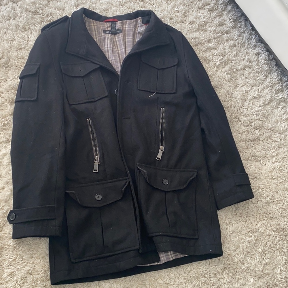 Black peacoat